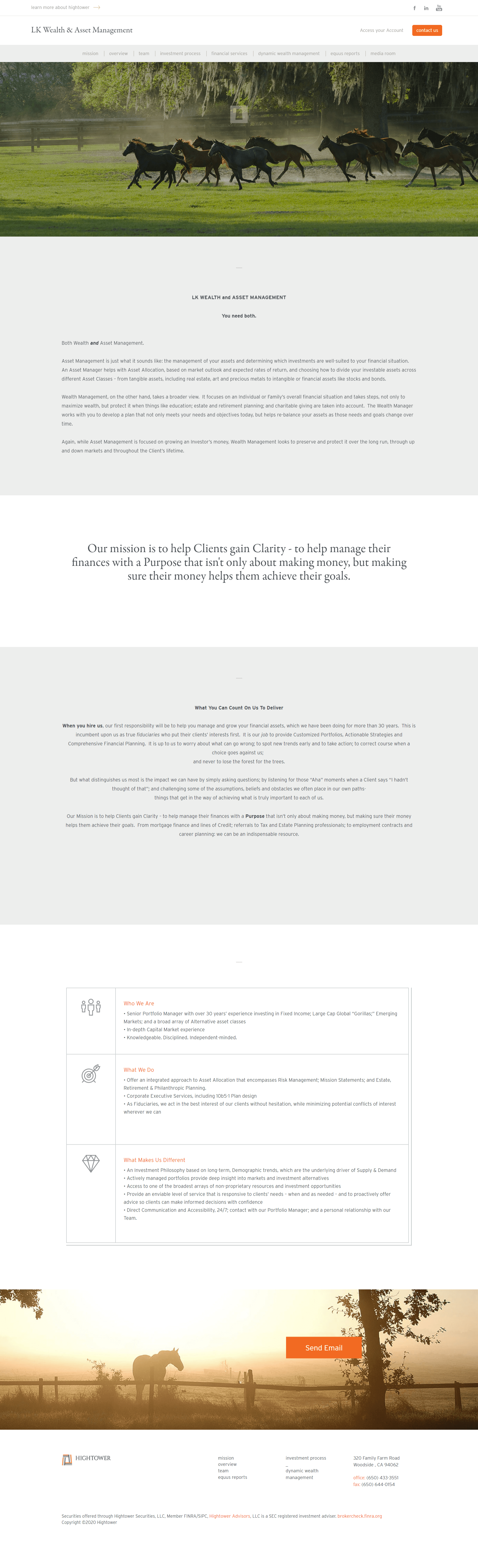 LK Homepage BEFORE Web Refresh