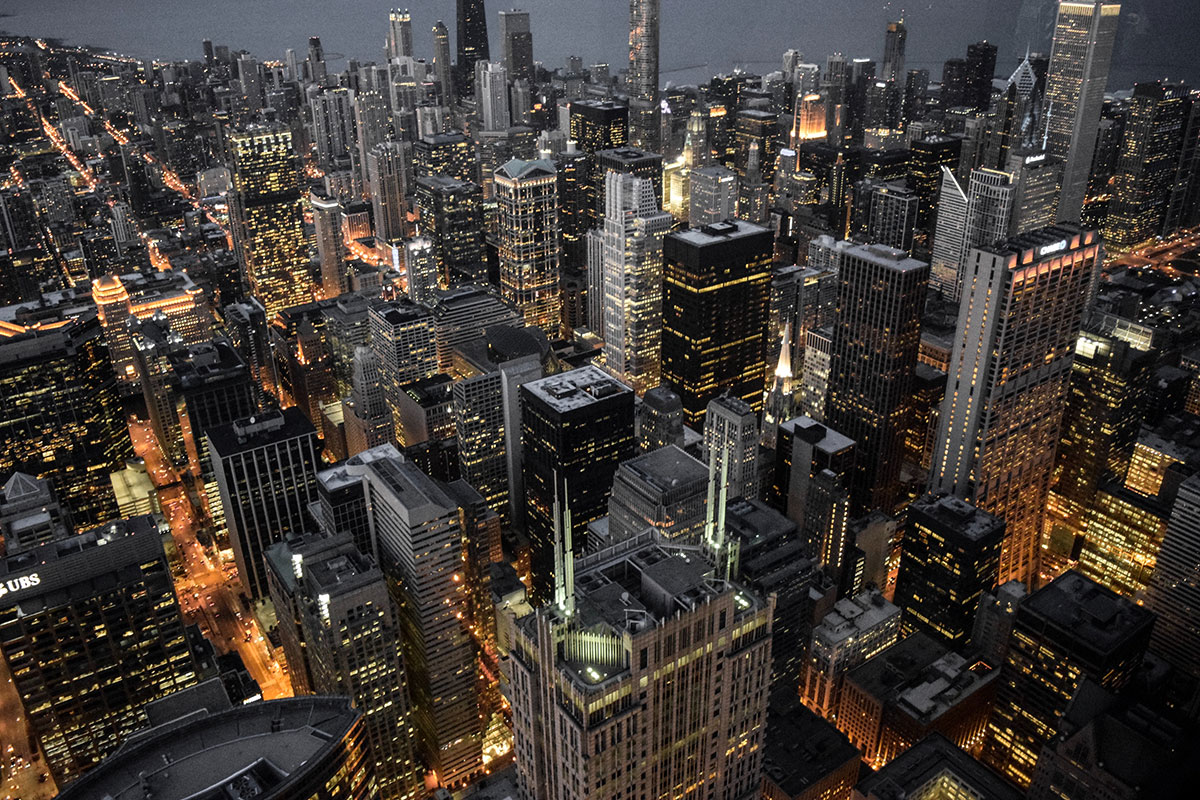 Chicago Skyline at night