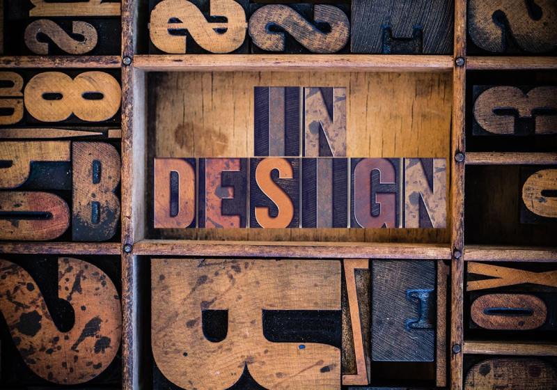 inDesign Concept Letterpress Type