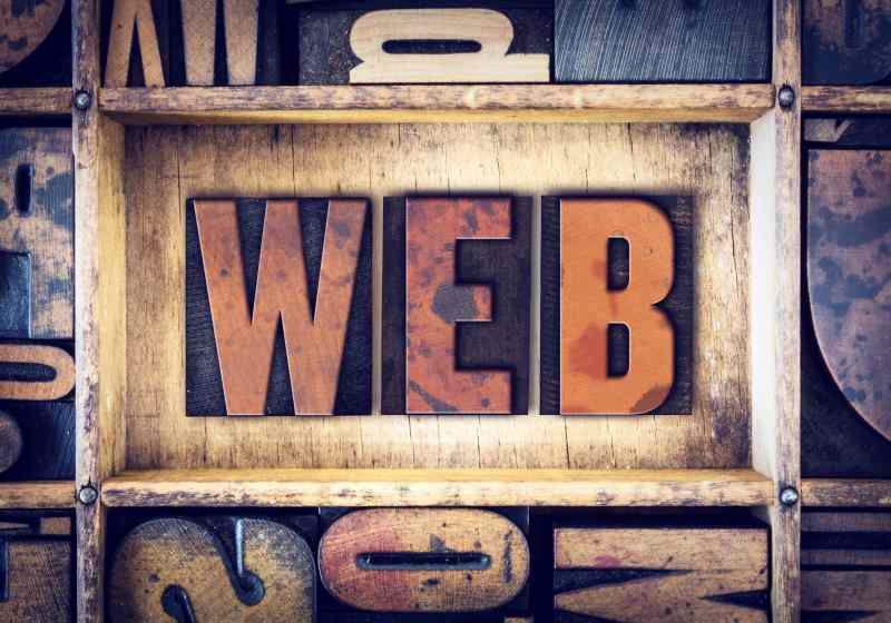 Web Concept Letterpress Type