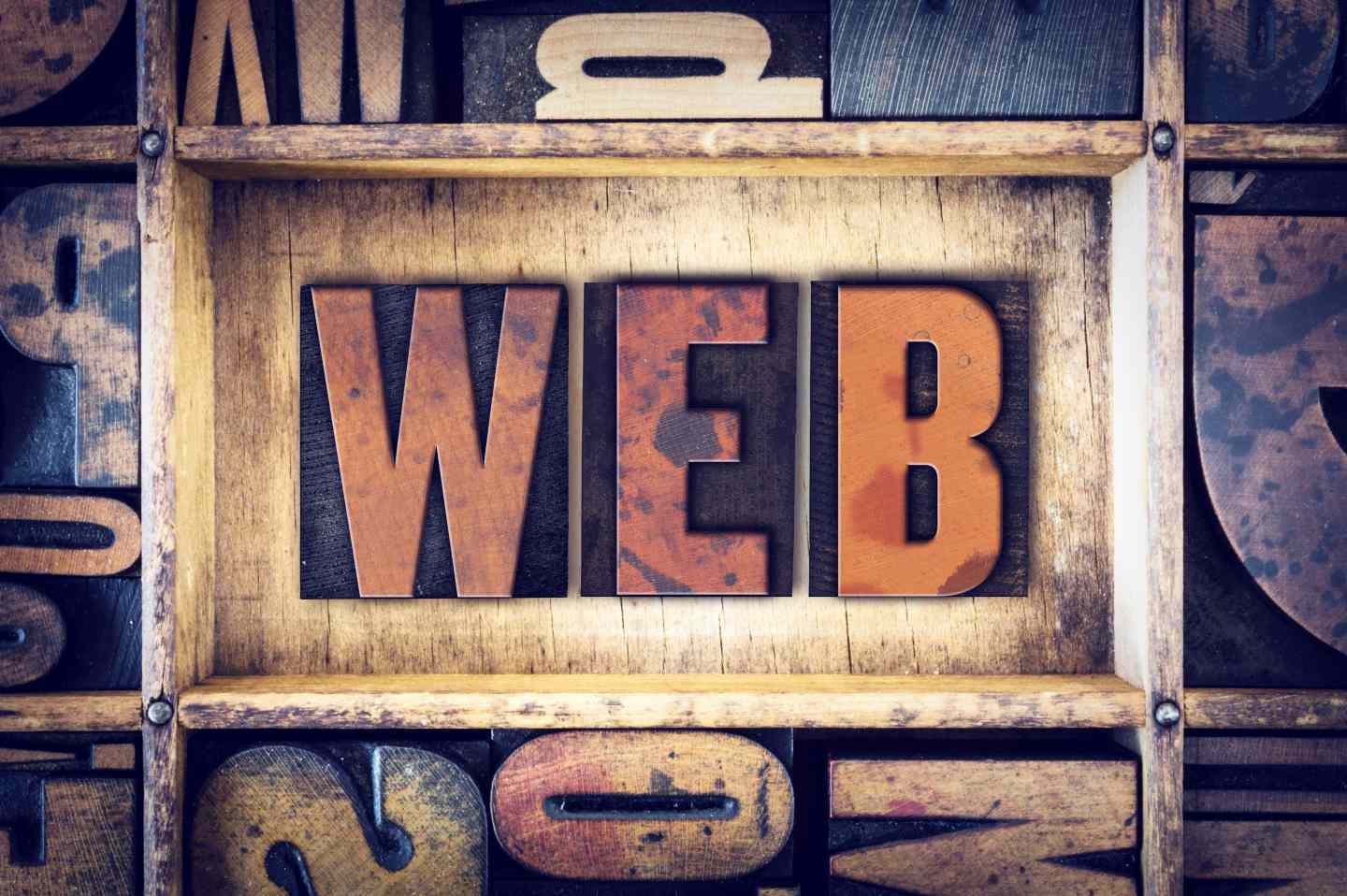 Web Concept Letterpress Type